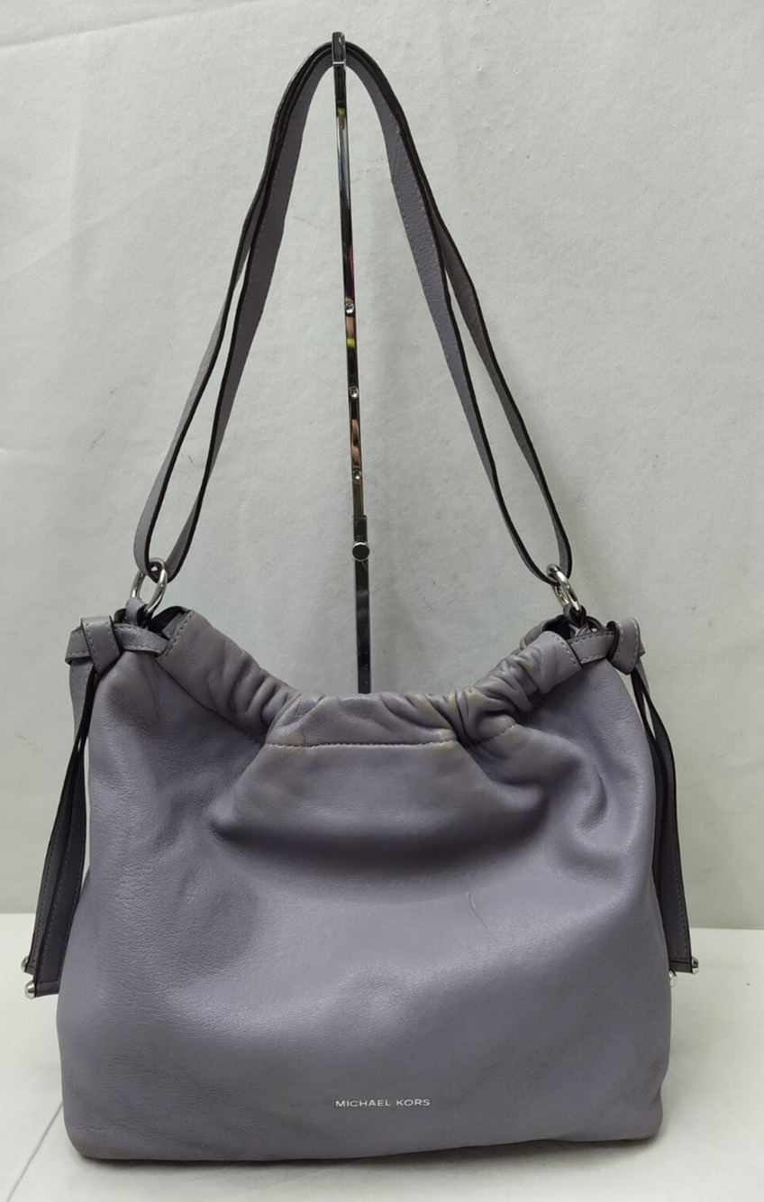 Michael Kors Purple Leather Crossbody Shoulder Bag